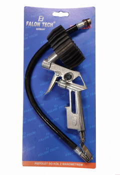Pistolet do pompowania kół manometr 12 bar FT202250 FALON TECH