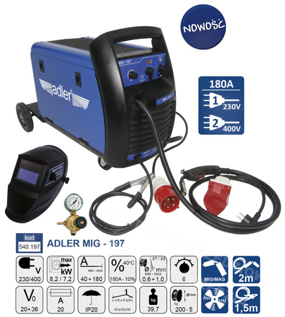 ADLER MIGOMAT PÓŁAUTOMAT SPAWALNICZY MIG MAG 180A 