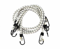 Gumy bagażowe 150cm 4szt z zaczepami, mocne, biały AW19502 AWTOOLS