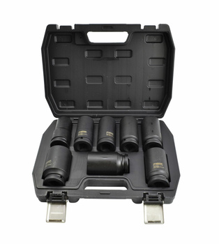 AWTOOLS Zestaw nasadek udarowych 3/4" 8cz. długie BLACK LINE