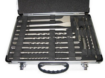 Zestaw wierteł sds + dłuta 17szt + Walizka MAKITA