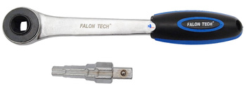 FALON TECH Klucz stopniowy do śrubunków 1/2 + Grzechotka