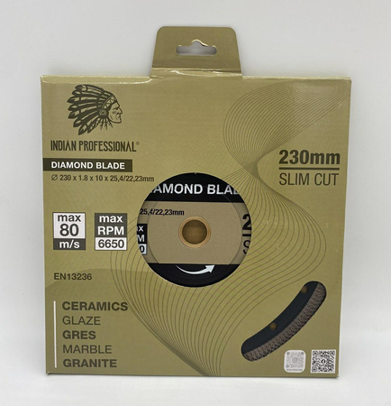 Tarcza diamentowa 230mm Slim Cut IP7777 INDIAN PROFESSIONAL