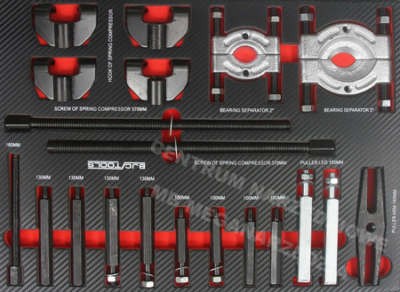 Szafka serwisowa 7 szuflad 306 el wózek narzędziowy M66598 BJC