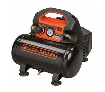 BLACK&DECKER Sprężarka bezolejowa 6L 0.5KM 8BAR 55 l/min