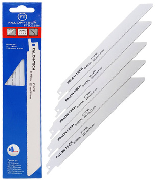 Brzeszczoty do metalu 225mm 5 szt. do piły szablastej