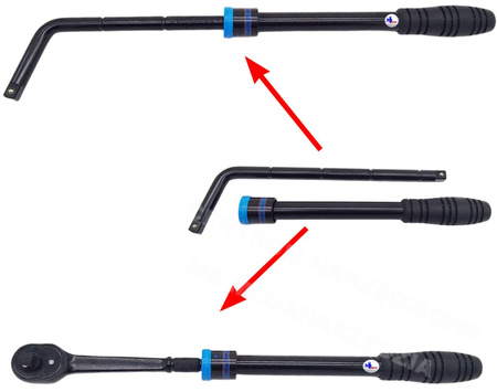 KING TONY Zestaw nasadek 1/2" z grzechotką 22 szt.