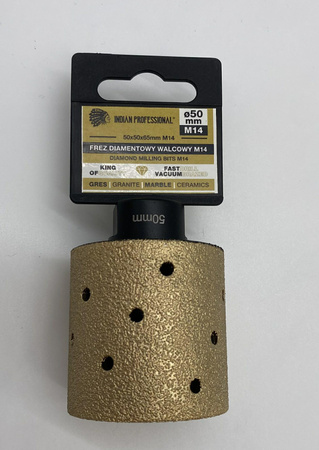 Frez diamentowy walcowy M14 50 mm IP7723 INDIAN PROFESSIONAL