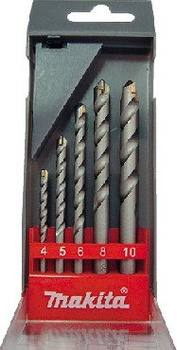 Zestaw wierteł cylindrycznych do betonu 5szt 4, 5, 6, 8, 10 mm MAKITA