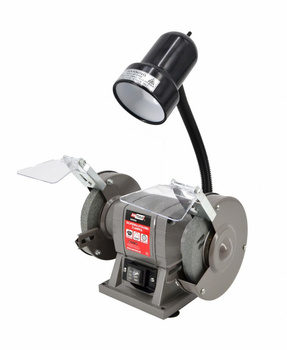 Szlifierka stołowa 125mm 150W z lampką, 2 tarcze AW05100 AWTOOLS