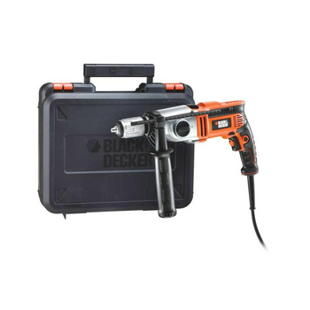 BLACK+DECKER Wiertarka udarowa 850w 2-biegi walizka KR8542K