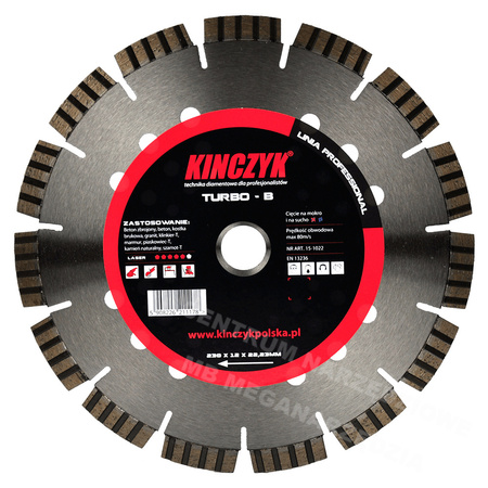 15-1024 Tarcza diamentowa Turbo-B 350x12x25,4/20 KINCZYK