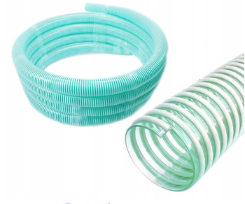 WĄŻ SSAWNY DO WODY POMPY PCV 52mm ZBROJONY 1m 2''