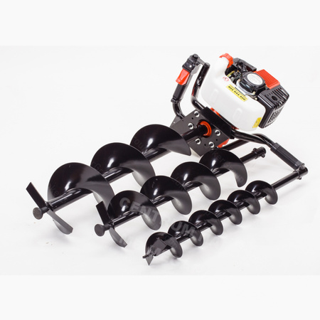 NAC Świder spalinowy 2,95KM + 3 wiertła 100, 150, 200mm EAP52-295-T