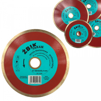 TARCZA DIAMENTOWA ŻBIK 250x25,4 CIĘCIA GRESU CERAM