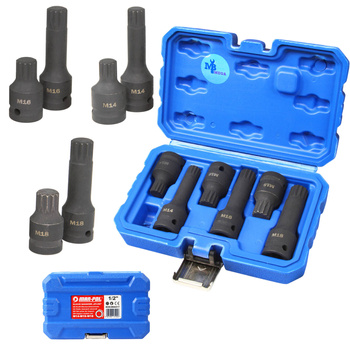 MAR-POL Zestaw kluczy spline 1/2" M14 M16 M18 6elm. M66417