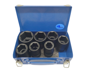 ADLER Nasadki udarowe 1" 7szt. 24, 27, 30, 32, 36, 41, 46 mm