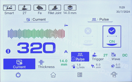 Półautomat spawalniczy 320A EXPERT TIG AC/DC PULSE LCD Pro7 + Chłodnica do aluminium miedzi stali