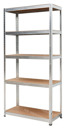 Regał metalowy 5 półek 180x90x40 175kg MDF garaż AWTOOLS AW23153