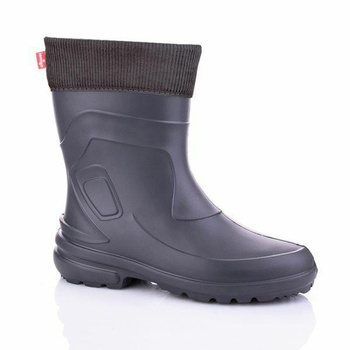 LEMIGO Buty kalosz damski jessy czarny szary rozmiar -41/800