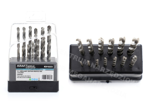HSS Drill Bit Set 13ST 1.5-6.5mm FOR METAL AND WOOD