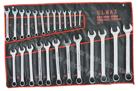 SET OF COMBINED WRENCHES 25 PCS KEYS 6-32MM
