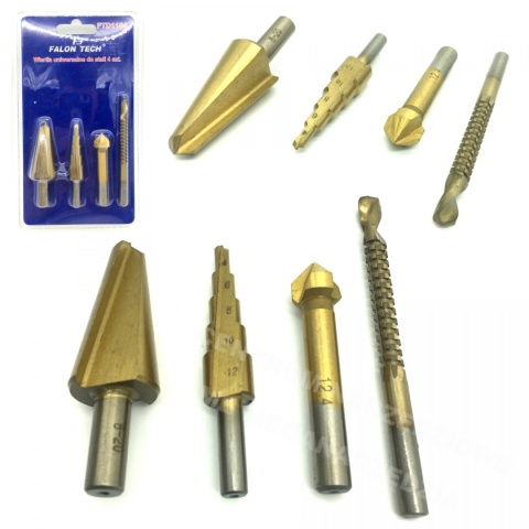 SET OF UNIVERSAL DRILLS 4 PCS FOR STEEL DRILLS