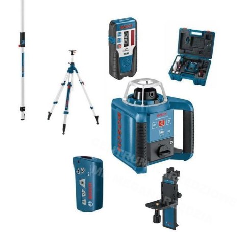 BOSCH LASER OBROTOWY GRL 300 HV SET + STATYW BT300HD + ŁATA GR240 BOSCH