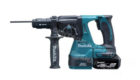 MAKITA MŁOT WIERCĄCO-KUJĄCY SDS-PLUS 18V 2J 2 x 5,0Ah BLDC + DODATKOWY UCHWYT DHR243RTJ MAKITA