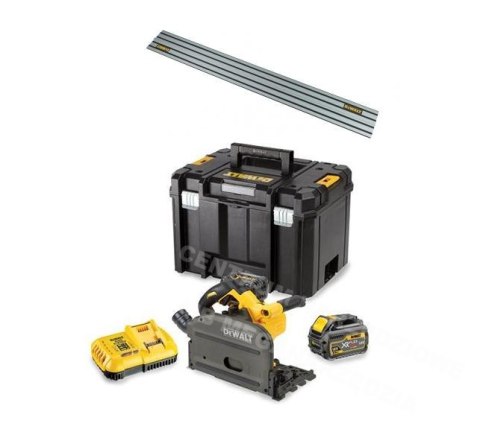 DEWALT FLEXVOLT PILARKA TARCZOWA - ZAGŁĘBIARKA 54V 2x6,0Ah SZYNA 1,5m DCS520T2R DEWALT