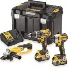 DEWALT ZESTAW COMBO 18V DCD791+DCS570+DCS331+DCS367 3x4,0Ah 2xTSTAK VI, TSTAK II DEWALT