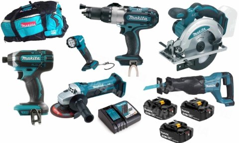 MAKITA.ZES.COMBO 18V (DTD152+DHP451+DSS610+DGA452+DJR186+DML815) DLX6105T MAKITA