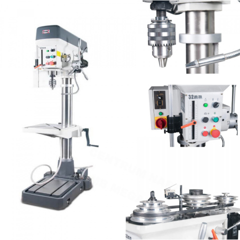 1500W 400V COLUMN TABLE DRILLING MACHINE THREADING