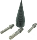 CONE DRILL FOR SPLITTING WOOD ADAPTERS