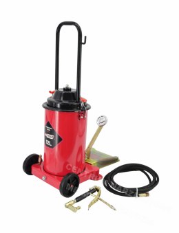 AW Foot-operated grease gun with a 12L container
