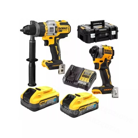 DEWALT Zestaw combo 18V DCK2052H2T (DCD999+DCF850) 2x5,0Ah POWERSTACK TSTAK