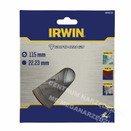 IRWIN Tarcza diamentowa 115mm x 22,23mm / pełna do płytek podłogowych i ściennych