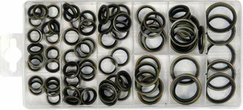 Podkładki metalowo-gumowe NBR 90 szt M10-M24 YT-068581 YATO