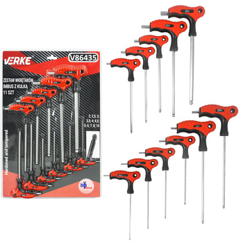 Verke Zastaw wkrętaków imbusowych 11szt V86435